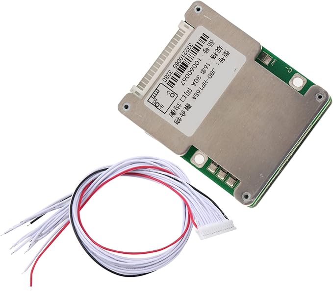 电池bms保护板,16s 48v/60v 25a/30a 锂电池平衡保护板,带铝散热器(16