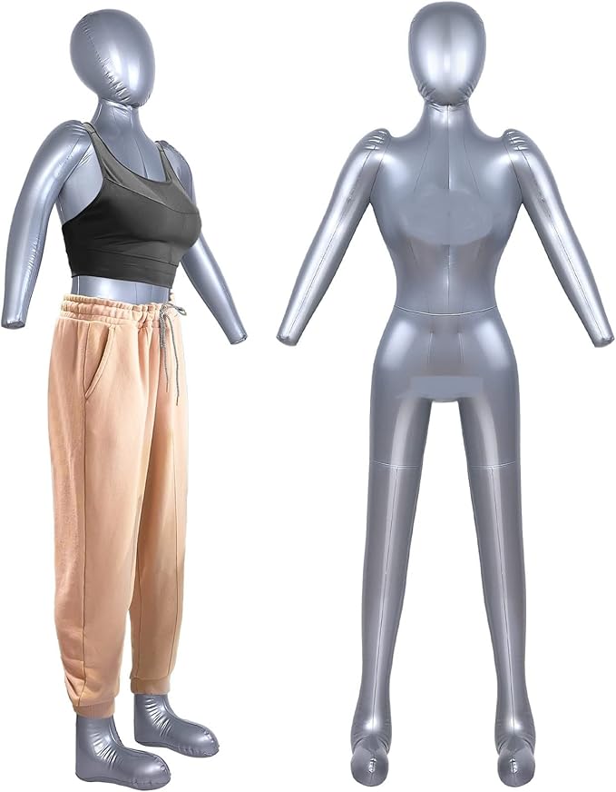 pvc 连衣裙人体模型带手臂和腿模型展示零售服装商店(女性)