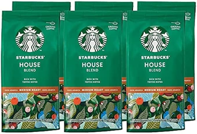 starbucks 星巴克 house blend 研磨过滤咖啡粉,中度烘焙(6 x 200g)