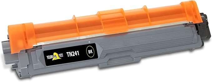 Yellow Yeti TN241BK TN242BK (2,500 页)兼容黑色墨盒 适用于 Brother HL-3140CW 3150C