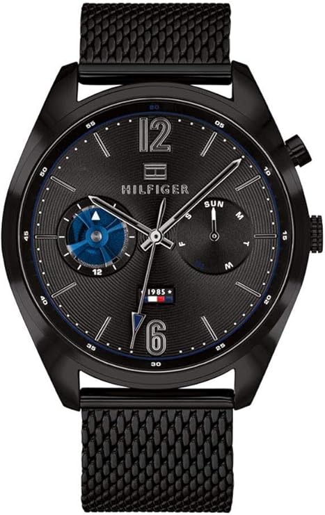 tommy hilfiger 汤美费格 男士多表盘石英手表,不锈钢表带,1791547