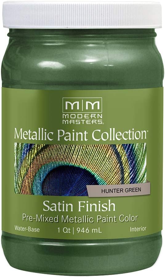 modern masters me432-32 metallic hunter green, 32-ounce
