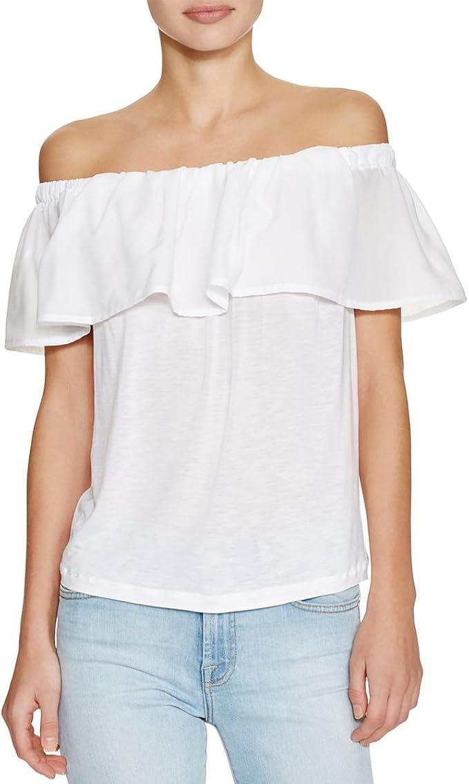 french connection 女士夏季绉纱浅浅色上衣