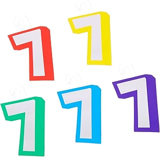 company just write balloon stickers with hang tab, number 7