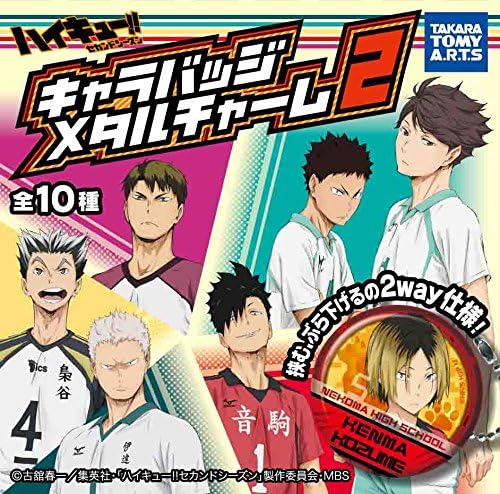 排球少年 角色徽章金属饰品2 10个装食玩 口香糖 排球 玩具 亚马逊中国