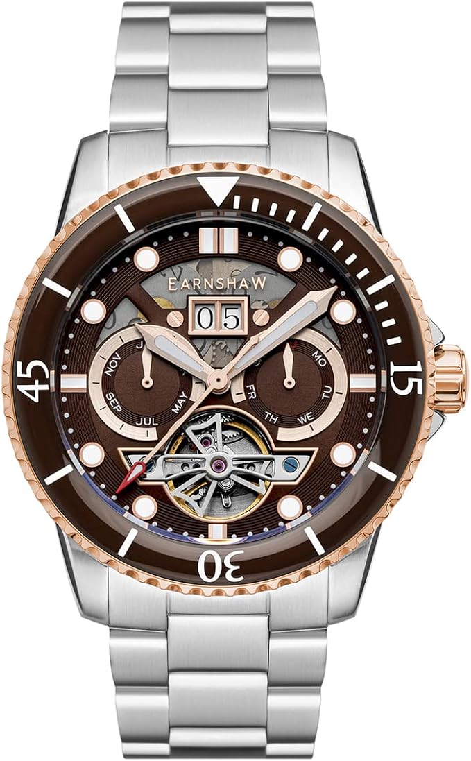 thomas earnshaw 自动手表 es-8174-55, 银, 手镯 : 亚马逊中国: 钟表