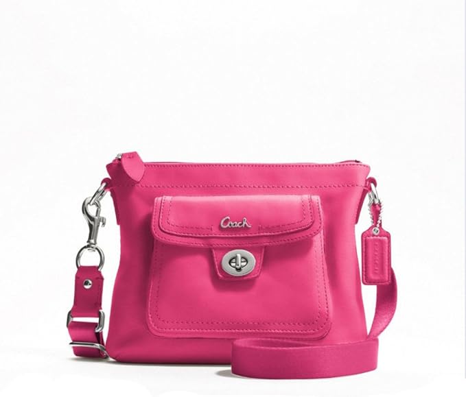 coach  蔻驰  女士纯皮单肩斜挎包 45012  粉色45012svpk