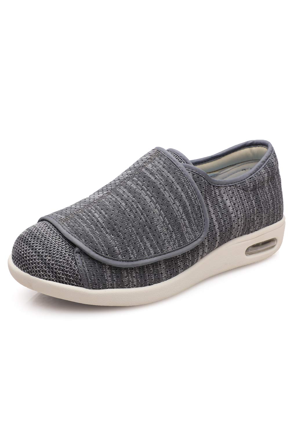 YH SUCED Women's * Shoes Velcro Senior Women's Wide Walking Shoes Adjustable close Breathable lightweight non-slip sneakers fit * foot * width X width