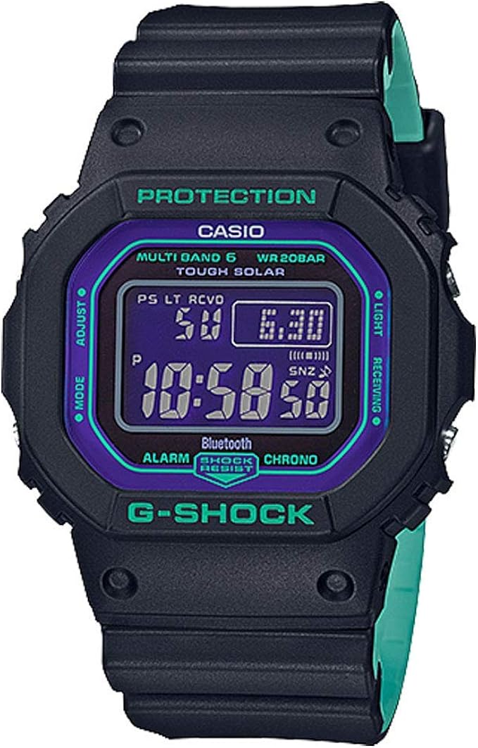 casio 卡西欧 g-shock gwb5600bl-1 黑色蓝*数字树脂手表