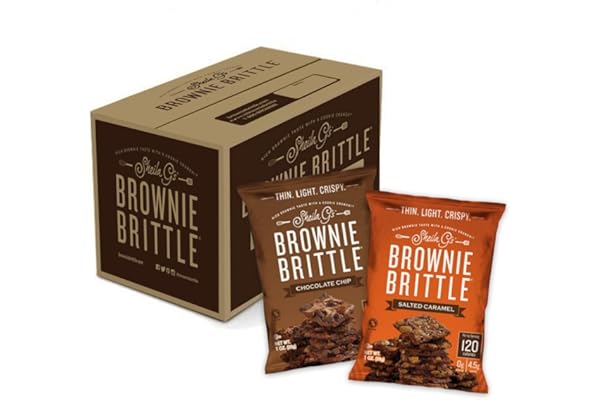 brownie brittle 盐渍焦糖和巧克力片 多种包装,1盎司(454克)袋装(20