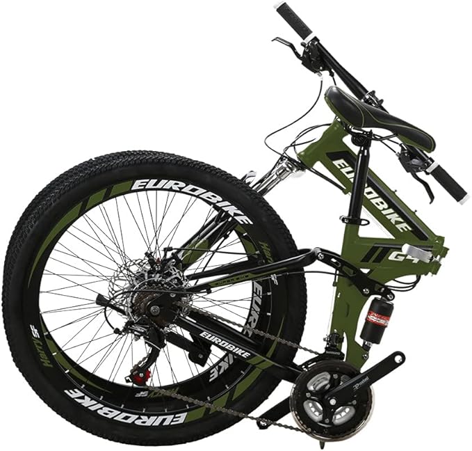 sd g4 26 英寸成人折叠自行车机械盘制动山地自行车 21 速齿轮悬架可