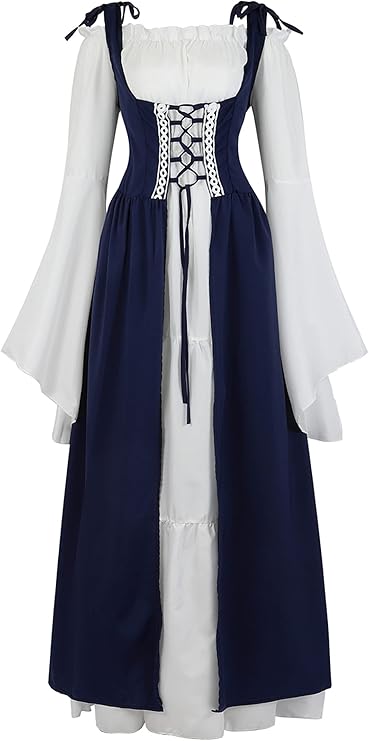 zhitunemi 文艺复兴时期女式服装童话哥特式礼服睡裙农民礼服中世纪