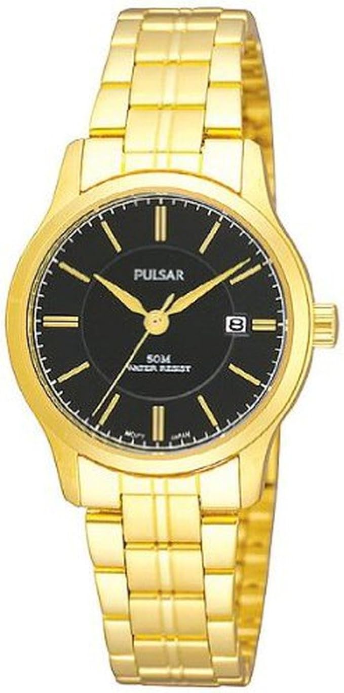 pulsar 3 指针模拟日期女式手表 #pxt908x