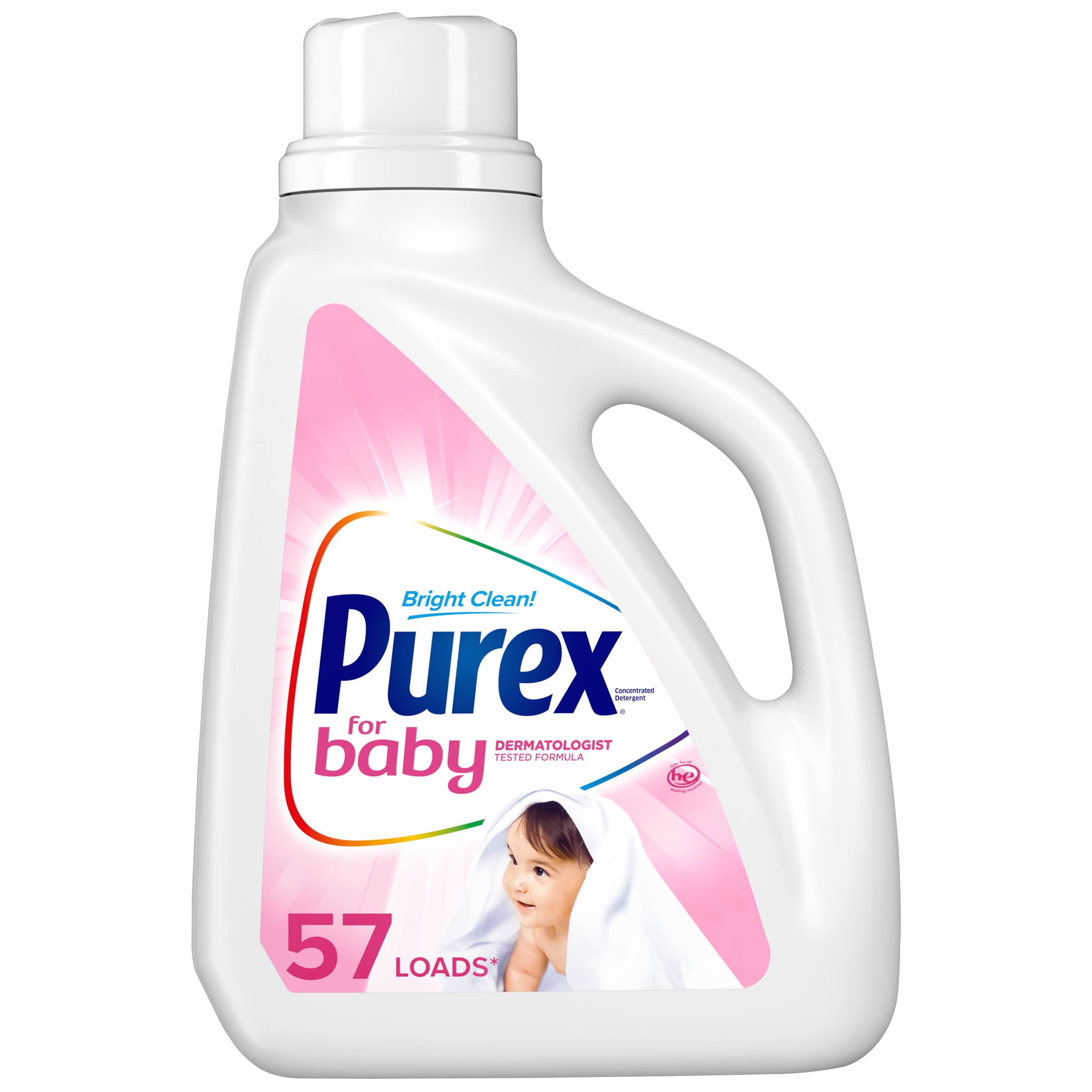 Purex Baby Laundry Detergent, 75 liquid ounces, 57 servings