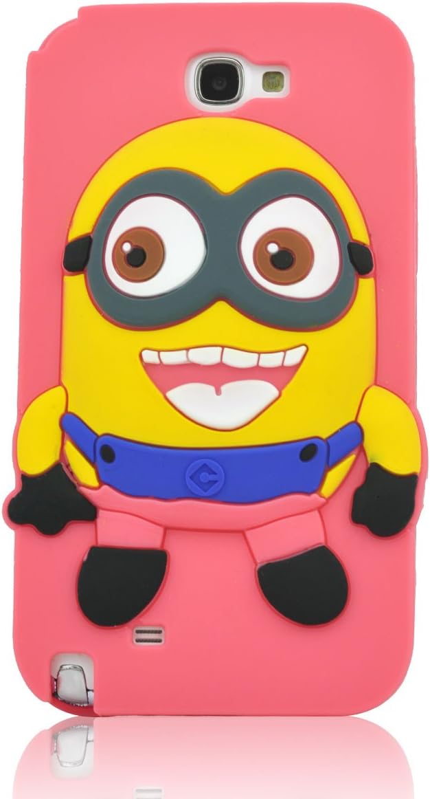 奶爸卡通三星 samsung n7100 note 2 神偷奶爸2 硅胶平面双眼小黄人