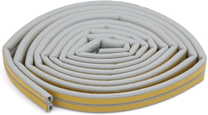 uxcell 汽车 d 型门窗防尘泡沫密封条贴纸白色 2.5m