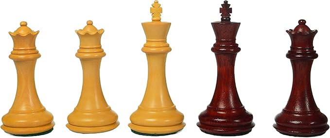 bcbestchess 手工制作木制国际象棋棋子 32 个棋子,带 2 个额外皇后,4