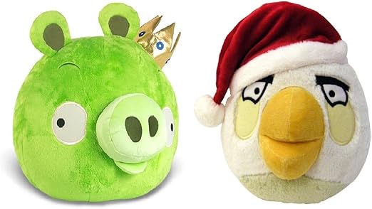 愤怒的小鸟2032厘米官方的动物毛绒玩具国王猪