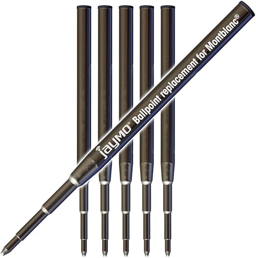 jaymo - 6 - 黑色 - 圆珠笔笔芯 - 兼容 montblanc 万宝龙 116190-98