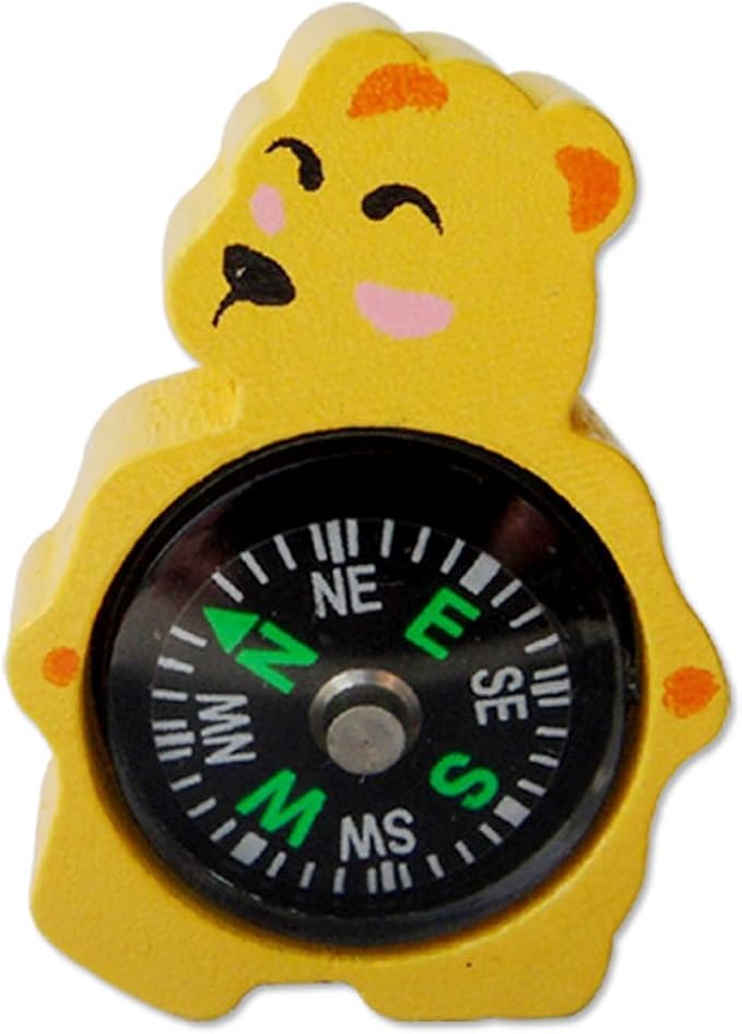 lionf 乐婴坊 卡通指南针 动物造形指南针 木制指南针 儿童早教玩具