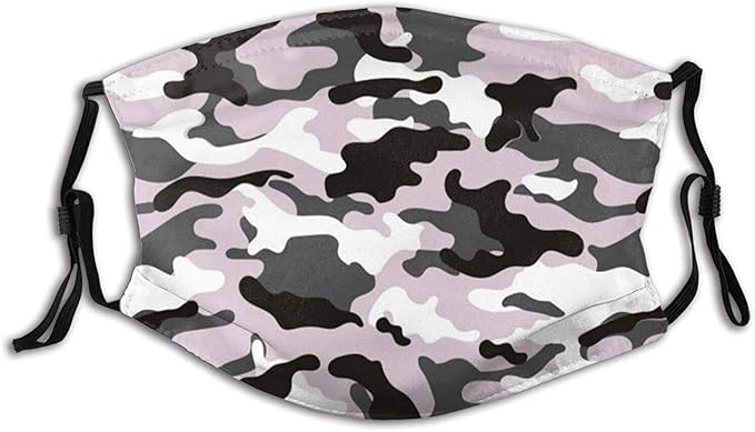 gultmee 口罩 中性 防尘面罩 可重复使用 迷彩军事 面具 装饰面具