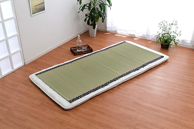 ikehiko 凉席 灯心草凉席 草席 日本国产 "白水" 单人用 约88 × 180