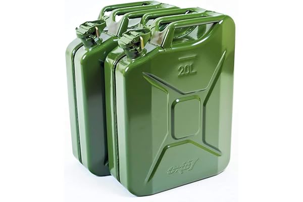 oxid7 2件 汽油罐燃料罐 金属 20 升橄榄绿,经联合国批准