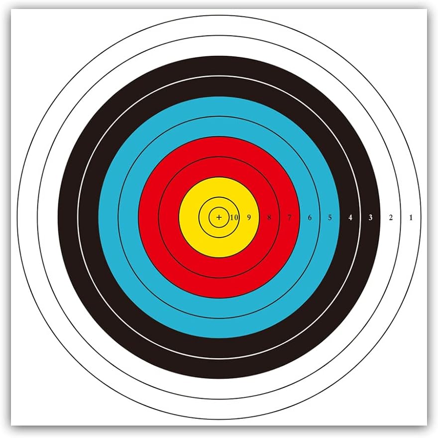 three archers 目标纸 标准射箭 40cm 10 环箭靶 用于狩猎和射击射箭