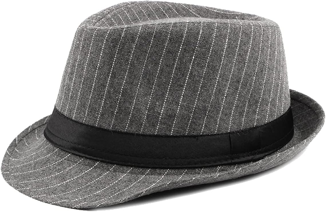 nanwansu 中性款经典曼哈顿结构黑帮 trilby 软呢帽