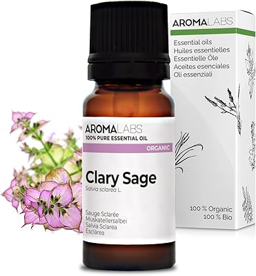 aroma labs ecocert 认证的*鼠尾草精油,* 纯净,*佳*级,中性,10 毫升