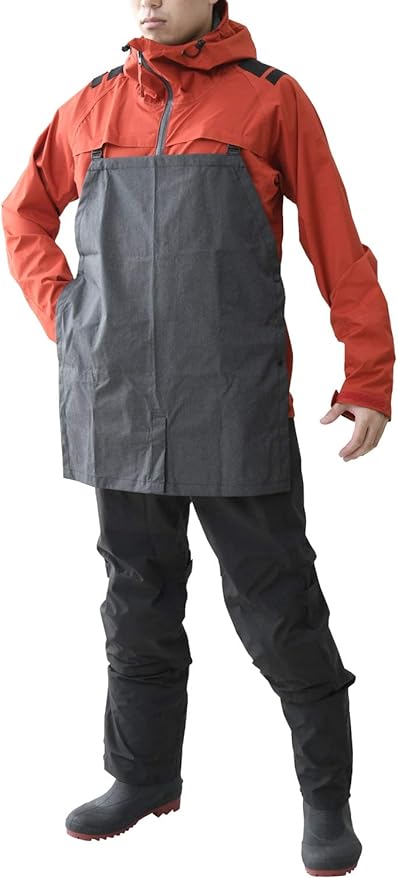 yamazen 山善 农用雨衣 透气 弹力围裙 agj-2000l 深红色 l码