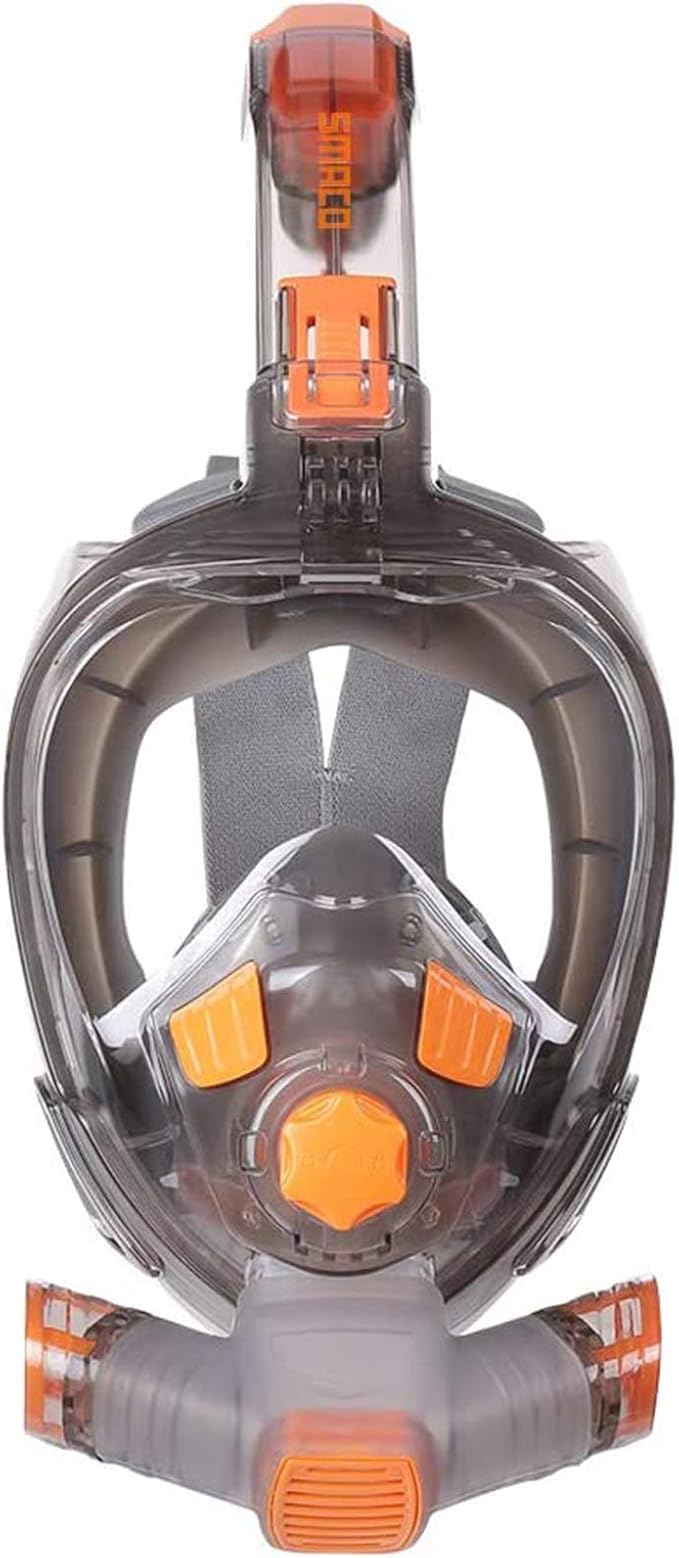 smaco 全脸浮潜面罩 成人浮潜装备 180° 全景 水肺潜水面罩 透气设计