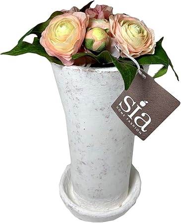 Chanel Ranunculus And Ivy 白色石花瓶永久植物仪 Chanel 香奈儿 价格报价图片