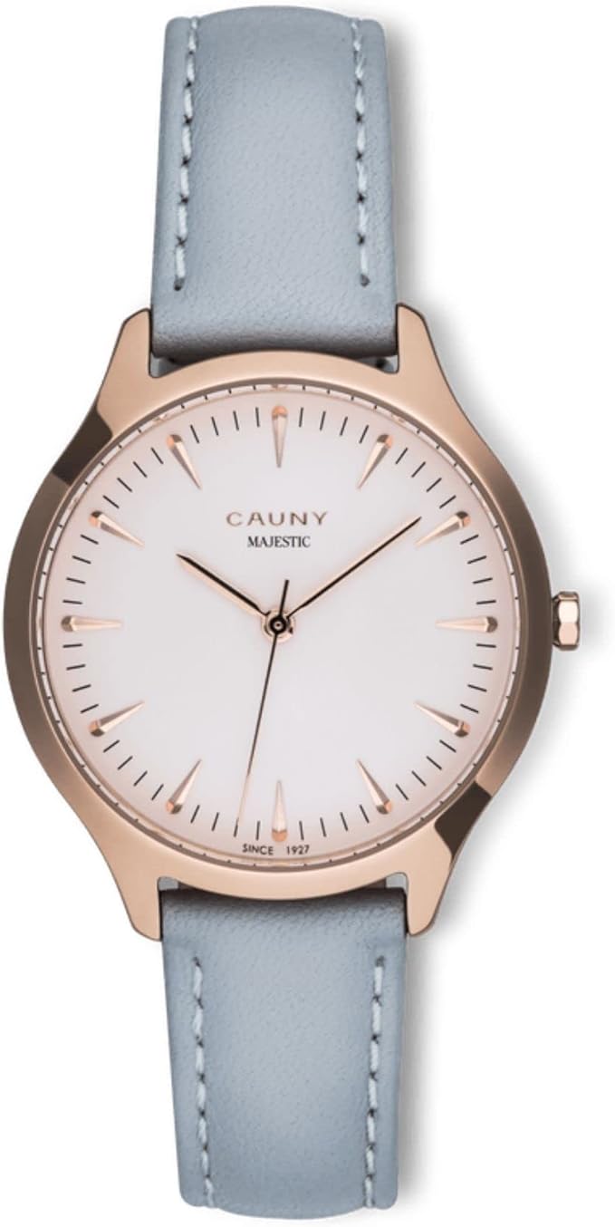 cauny 指针式女士手表 | 皇室精华金色 | 石英机芯 | 3 小时功能 | 可
