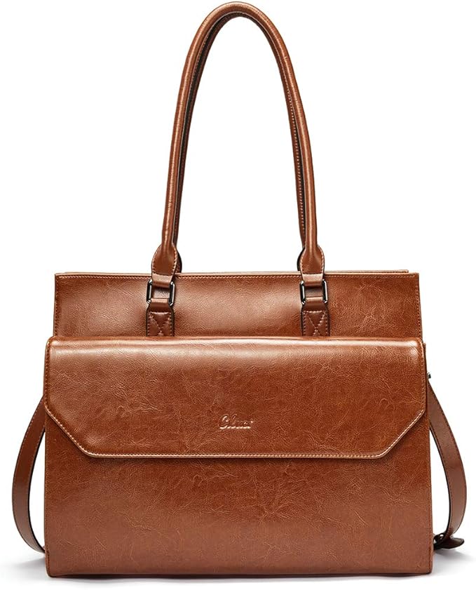 cluci 女士公文包真皮15.