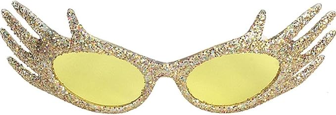 金色闪光手眼镜 - st