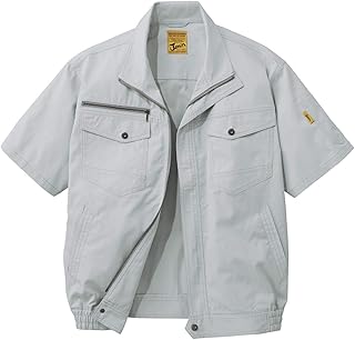 自重堂 jawin 空调服短袖夹克衫 54010 银色 ll码