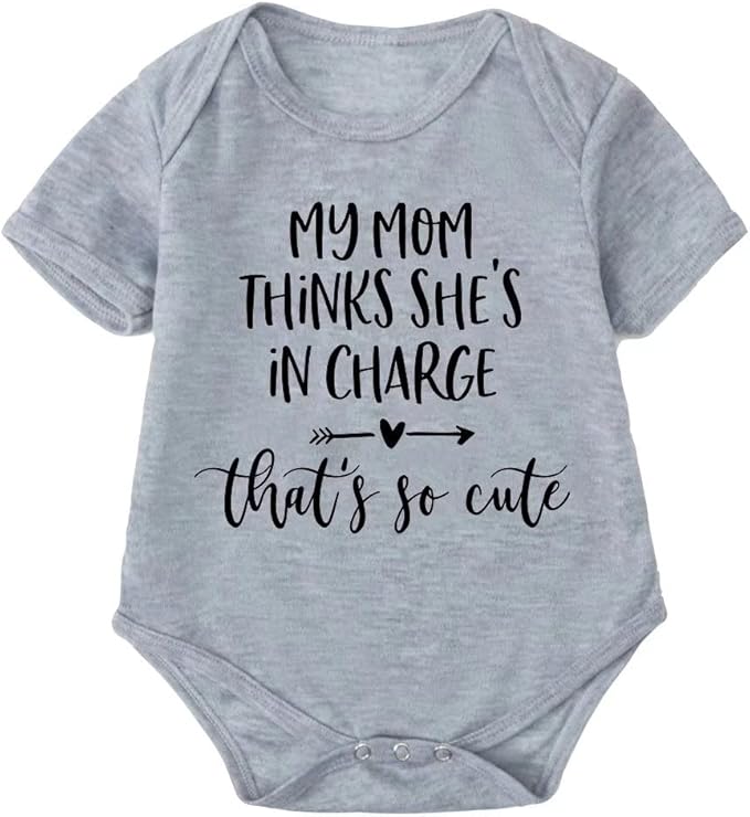 babysuit 新生儿婴儿趣味衣服婴儿短袖连体礼物