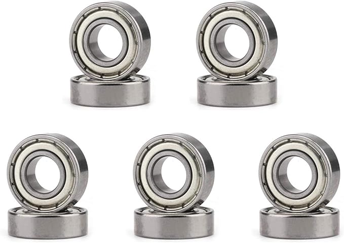 10 件 6200zz 10x30x9mm 6200z 6200 深沟球轴承低噪音双屏蔽轴承钢