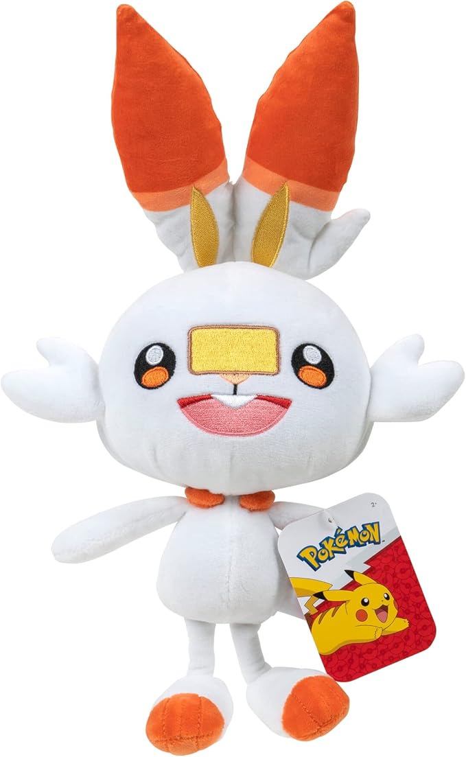pokémon 剑和盾牌 8 英寸毛绒玩具 - scorbunny