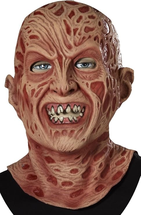 噩梦on elm street freddy 超级豪华乳胶服装面具成人