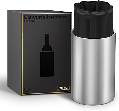 6 升瓶冷却器,双层不锈钢和葡萄酒冷却器袖口,适用于葡萄酒,啤酒冷却