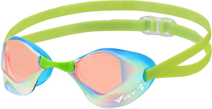 (view) 游泳镜 游泳比赛用 泳镜镜片 刀片 防水防雾镜片 fina认证 v