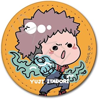 《咒术回战》 2期 [虎杖悠仁] 皮革徽章 [圆形] mocho na