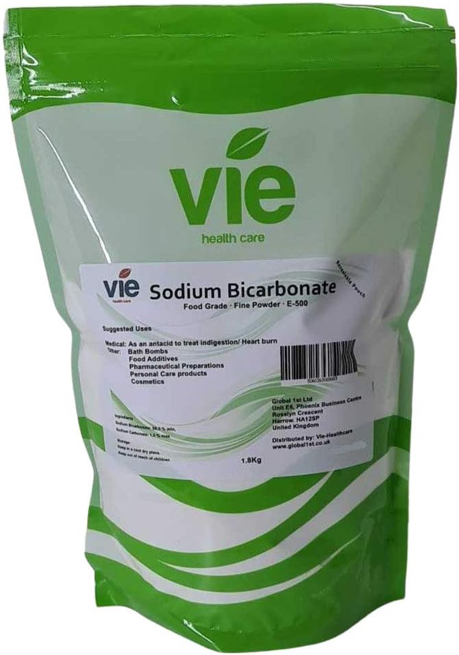 vie sodium bicarbonate of soda in resealable pouch, 1.8 kg