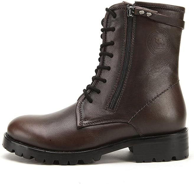 camel 骆驼 男鞋 高帮帅气军靴 时尚潮男马丁靴  112195002