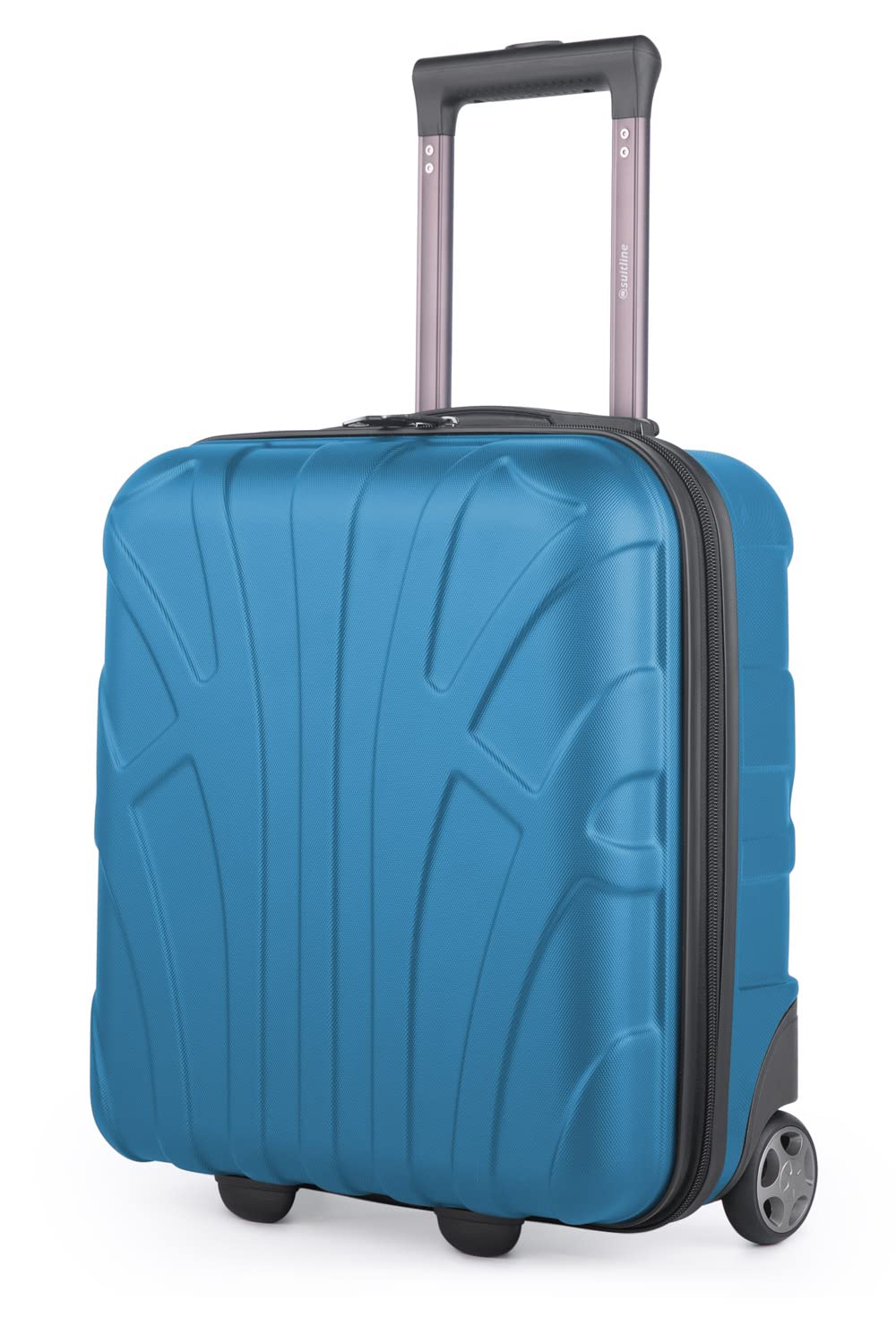 Suitline 3 sizes Suitcase, trolley box set, suitcase Hardshell suitcase Suitcase (55cm, 66cm, 76cm) Two-wheeled,15, cyan, 45cm, Underseat hand luggage 45cm, cabin suitcase for use under passenger seat