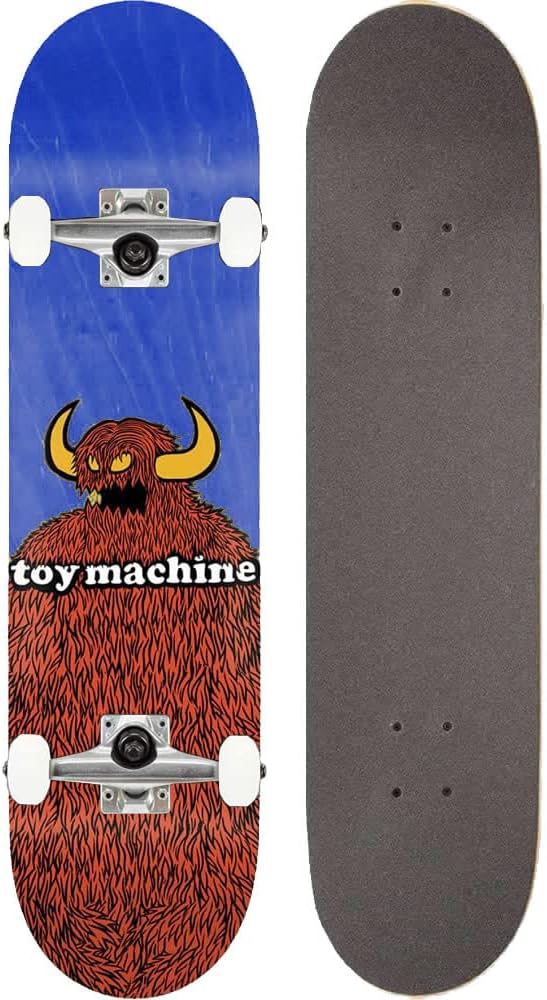 toy machine 滑板 完整 (成品) furry monster blue (8.0 x 31.
