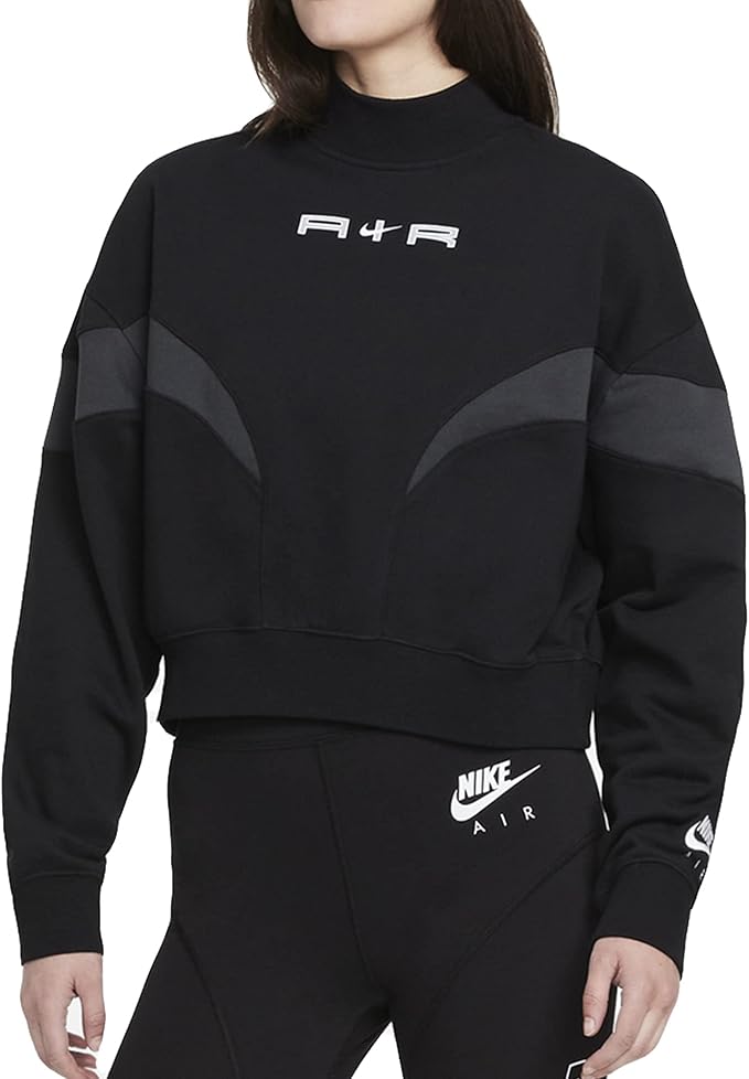 nike 耐克 女士 nsw air flc mock ls 运动衫