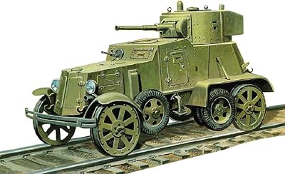 *型号 1/72 俄罗斯军 ba-3zd 铁路装甲车 塑料模型 uu72364
